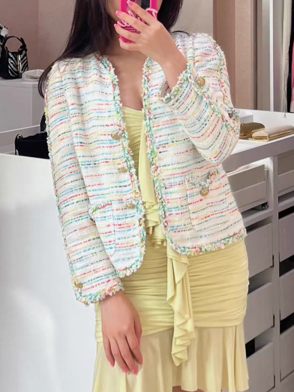 luisa spagnoli tweed jacket